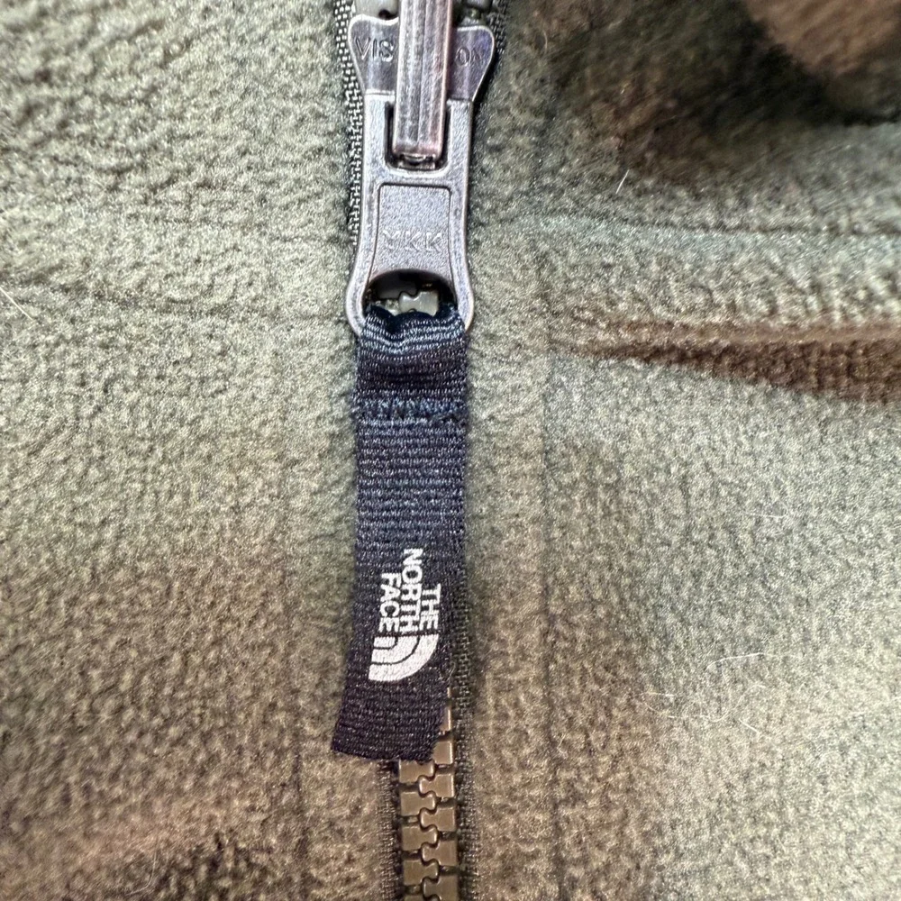 The North Face Fleece Jacket‎ Full Zip Olive Green Outdoors XXL